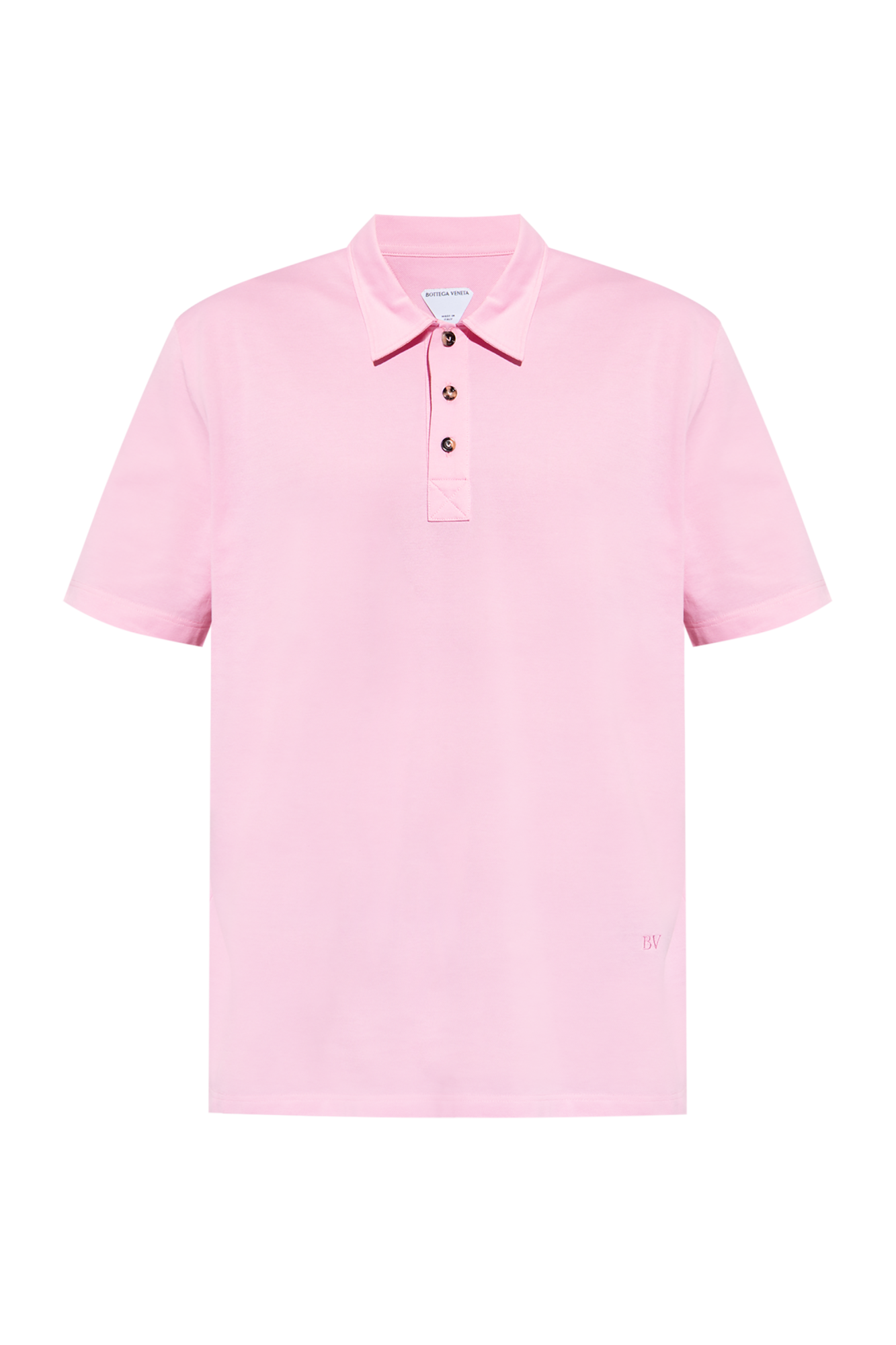 Tシャツ・カットソー BOTTEGA VENETA Woman Polo Shirt Pink 830925V5DJ0 6454 Pink Polo with Logo Bottega Veneta - Vitkac GB